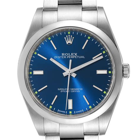 rolex perpetual 39 blue review|A Watch for All Seasons: Rolex Oyster Perpetual 39.